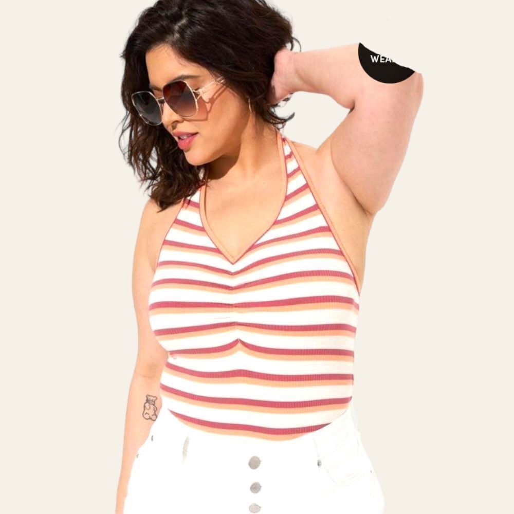  TORRID Plus Size  Everyday Rib V- Neck Halter Top 2X